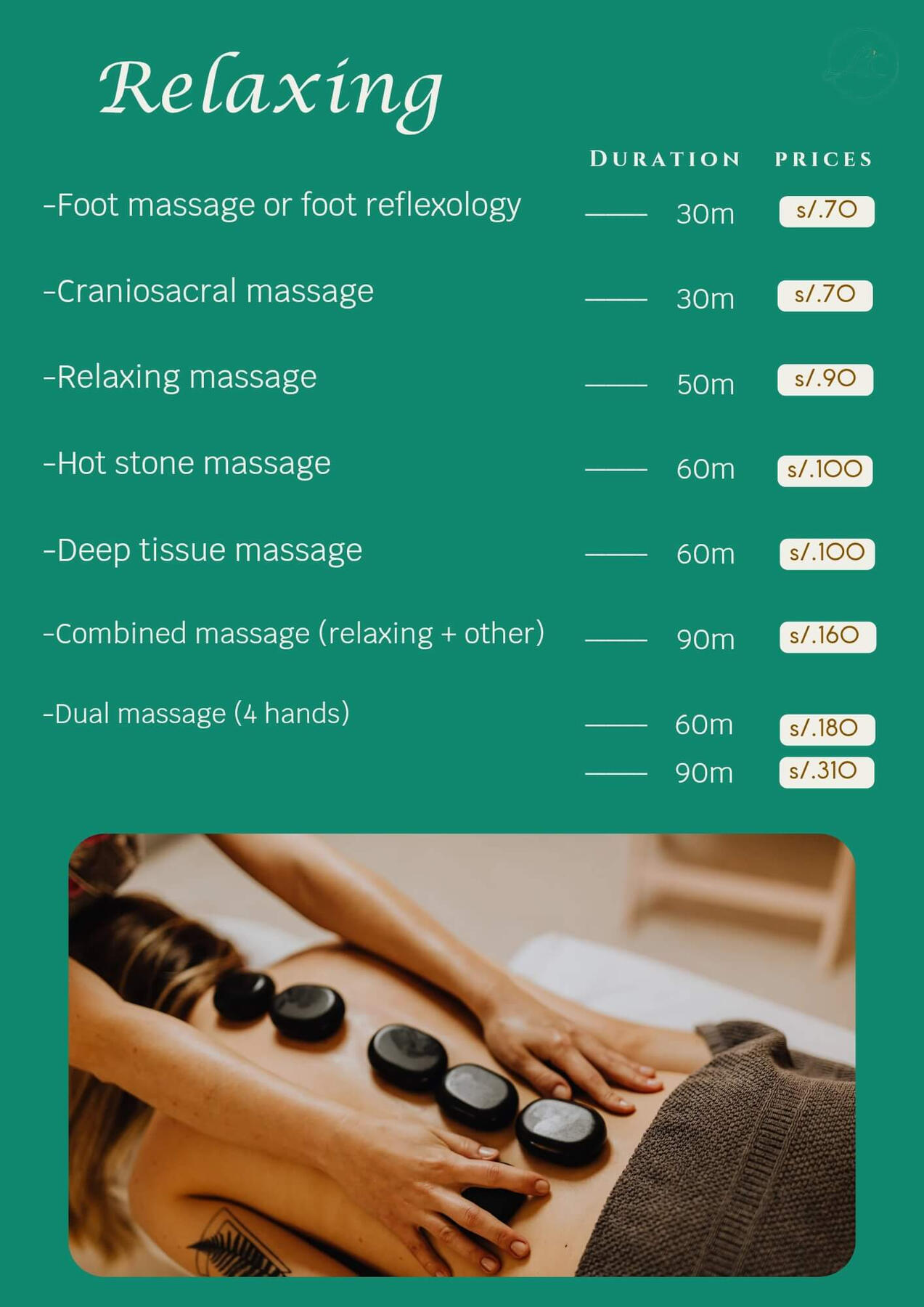 Relaxing massage