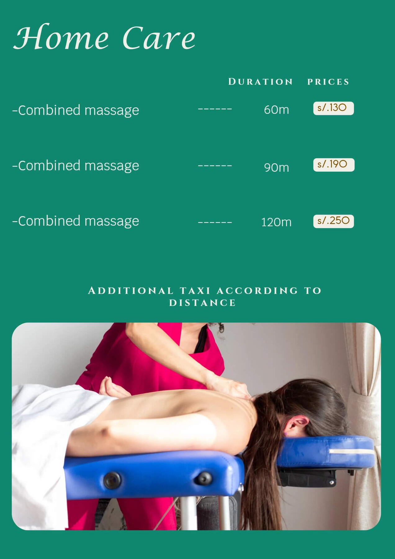 Home care massage