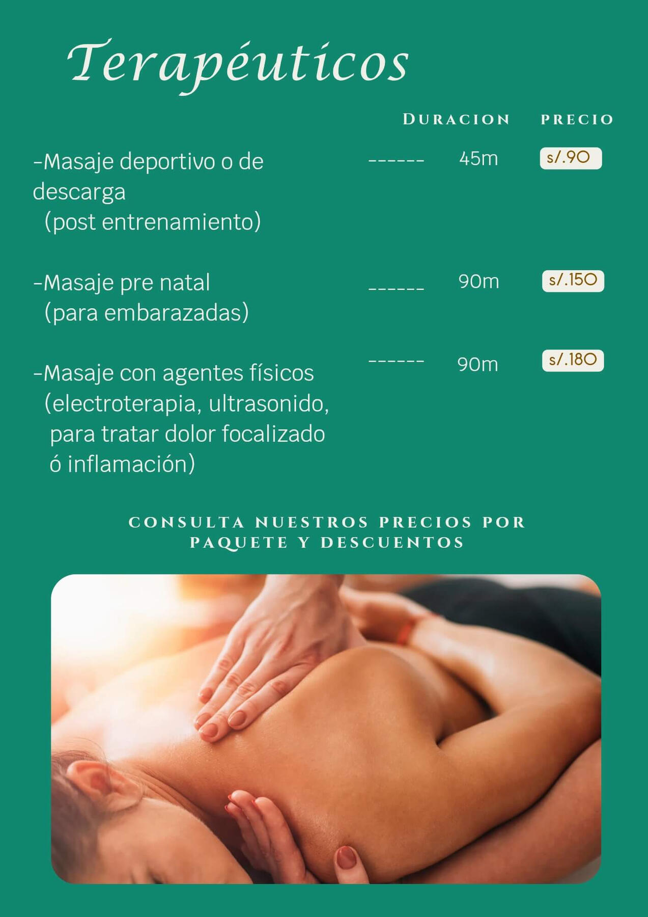 Masajes Terapéuticos
